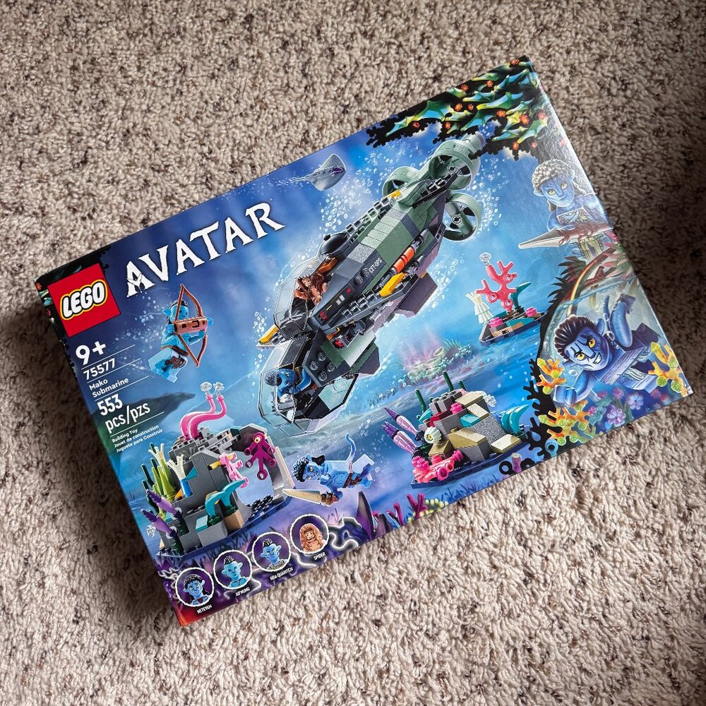 🎉RETIRED & FACTORY SEALED🎉 LEGO 75577 Avatar Mako Submarine